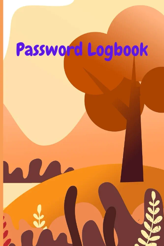 Password Logbook: Internet Address & Password Organizer for Websites, Apps & Games - Small 6 x 9