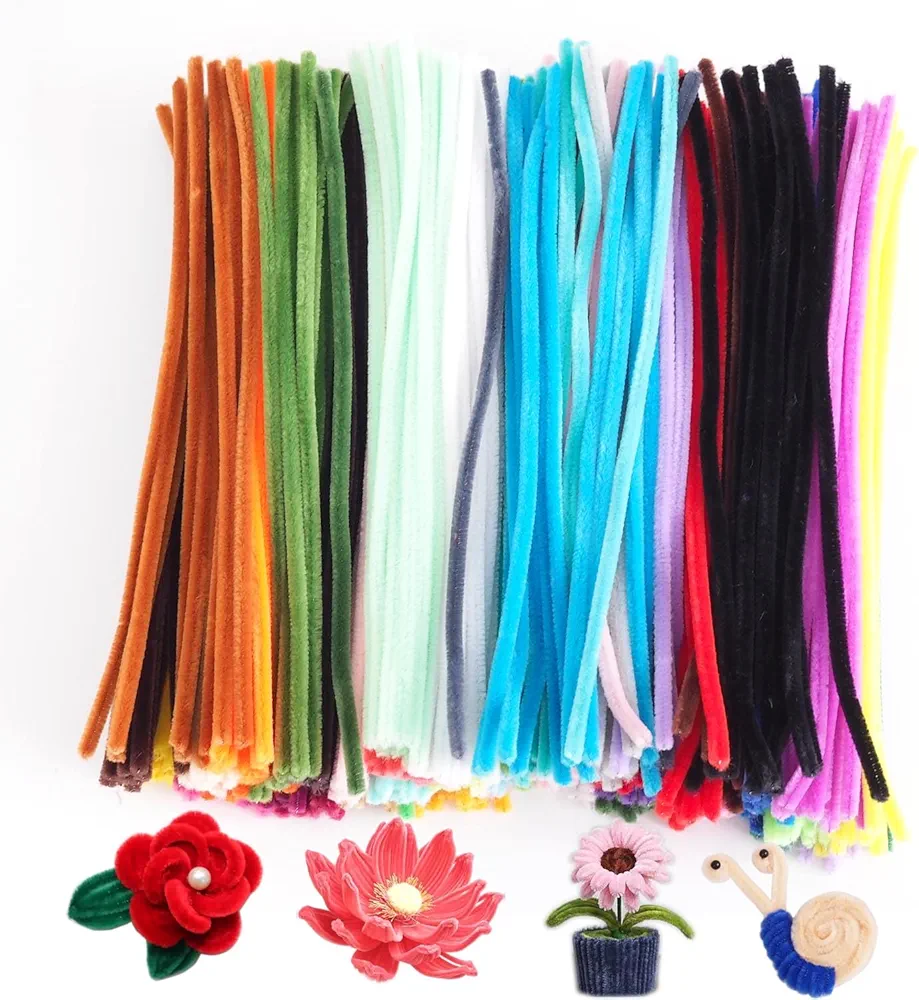 430pcs（43 colors mixed） Pipe Cleaners Craft Chenille Stems for DIY,Crafts, Pipe Cleaner Crafts, Art and Craft Supplies