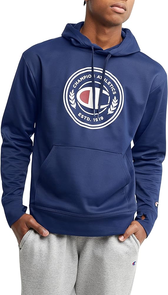 Champion Men's Hoodie, Game Day Moisture-wicking Breathable Stretch Men's Hoodie