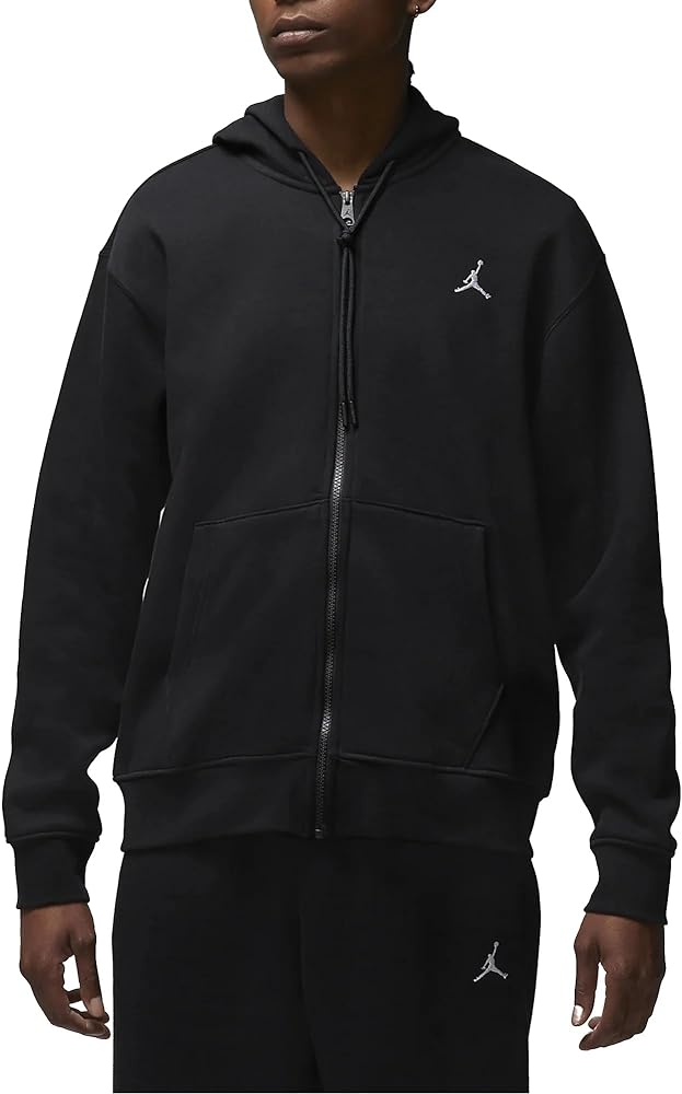 Jordan Men's Essentials Black Full-Zip Fleece Hoodie