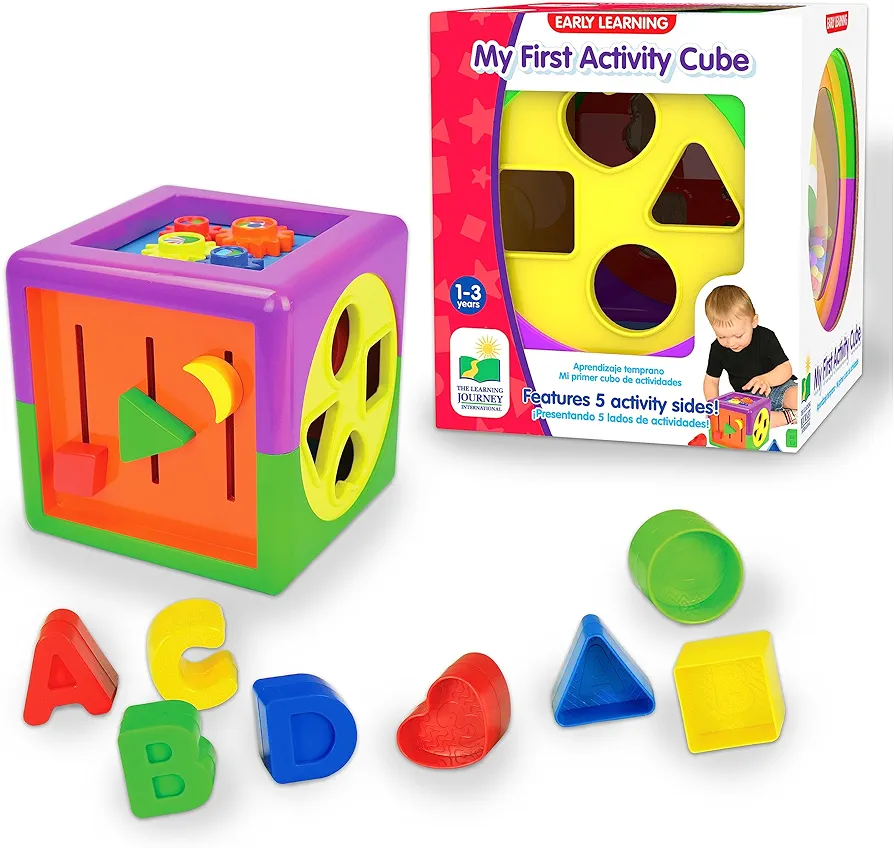 The Learning Journey Early Learning - My First Activity Cube - Baby & Toddler Toys & Gifts for Boys & Girls Ages 12 Months and Up - Award Winning Toy, Multi (160398)