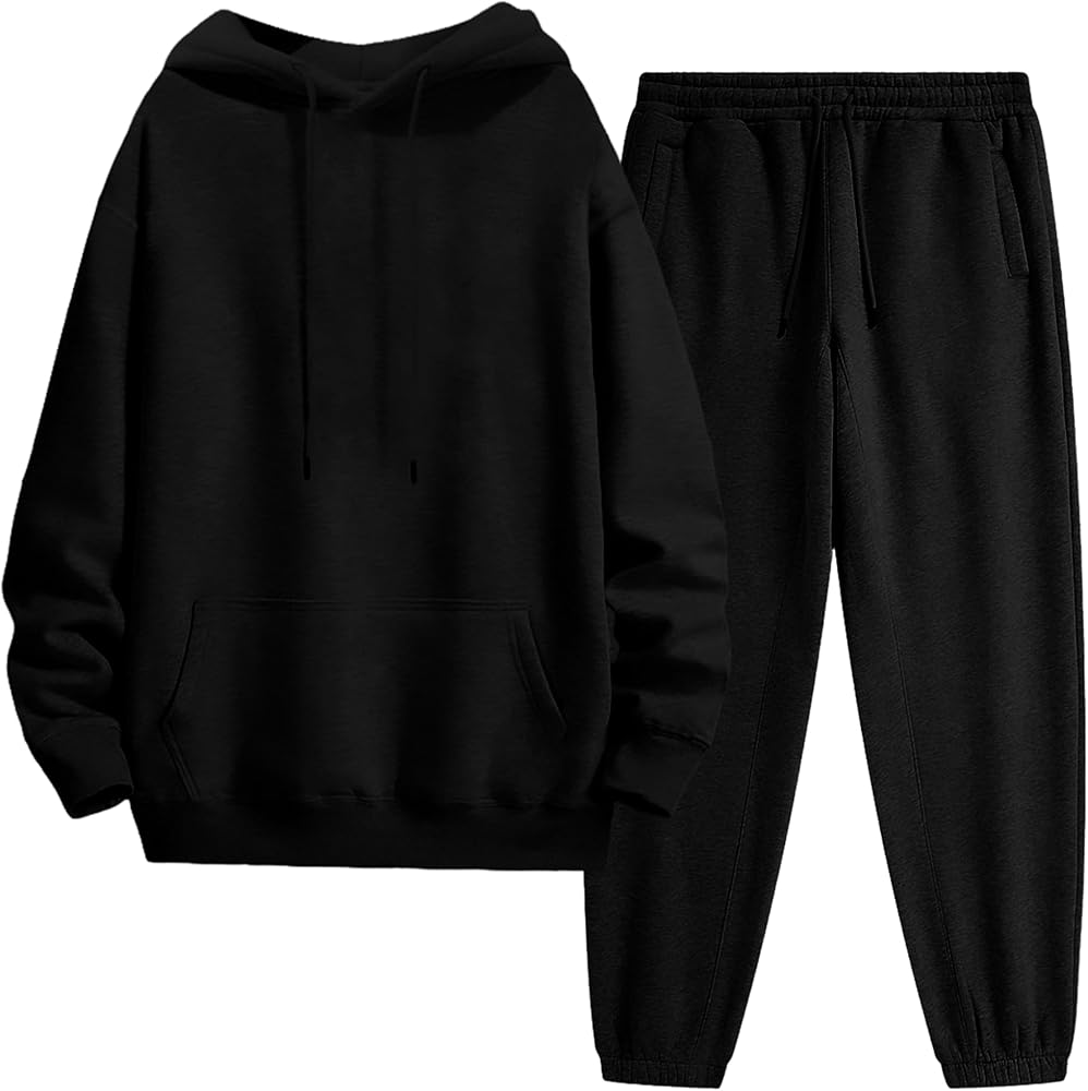 Tanming Mens Tracksuits 2 Piece Sweatsuit Sets Fleece Long Sleeve Hoodies Jogger Pants Athletic Jogging Outfits