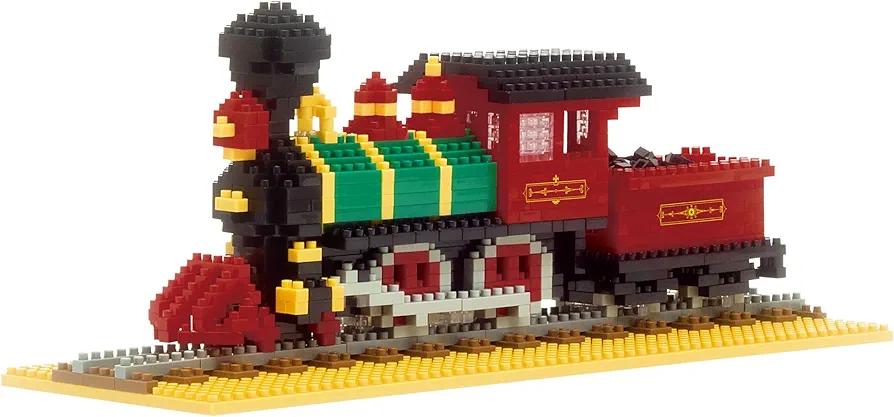 nanoblock - Vehicles - Steam Locomotive 4-4-0, Advanced Hobby Series Building Kit