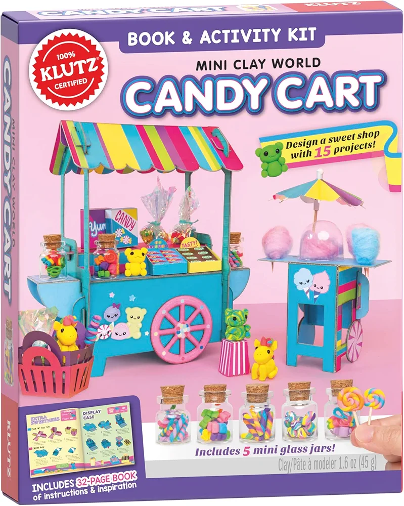 Klutz Mini Clay World Candy Cart Craft Kit