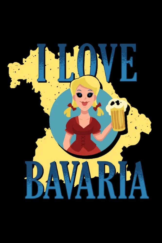 I Love Bavaria: Hangman Puzzles | 110 Game Sheets | Mini Game | Clever Kids | 6 X 9 In | 15.24 X 22.86 Cm | Single Player | Funny Great Gift