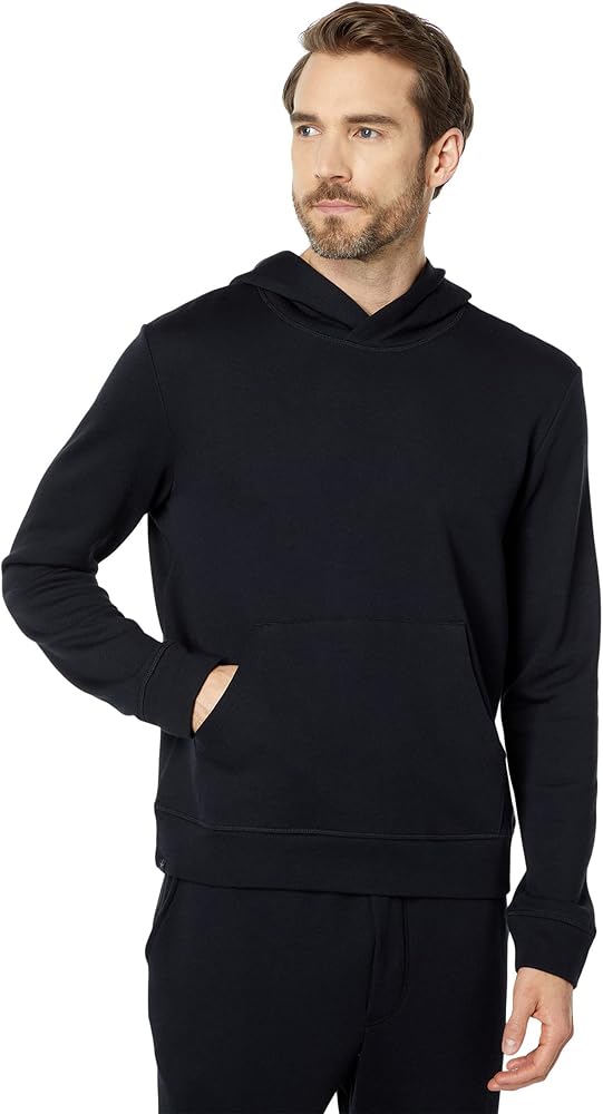 Barefoot Dreams Malibu Collection Men’s French Terry Hoodie, Long Sleeve, Knit, Winter Clothes for Men