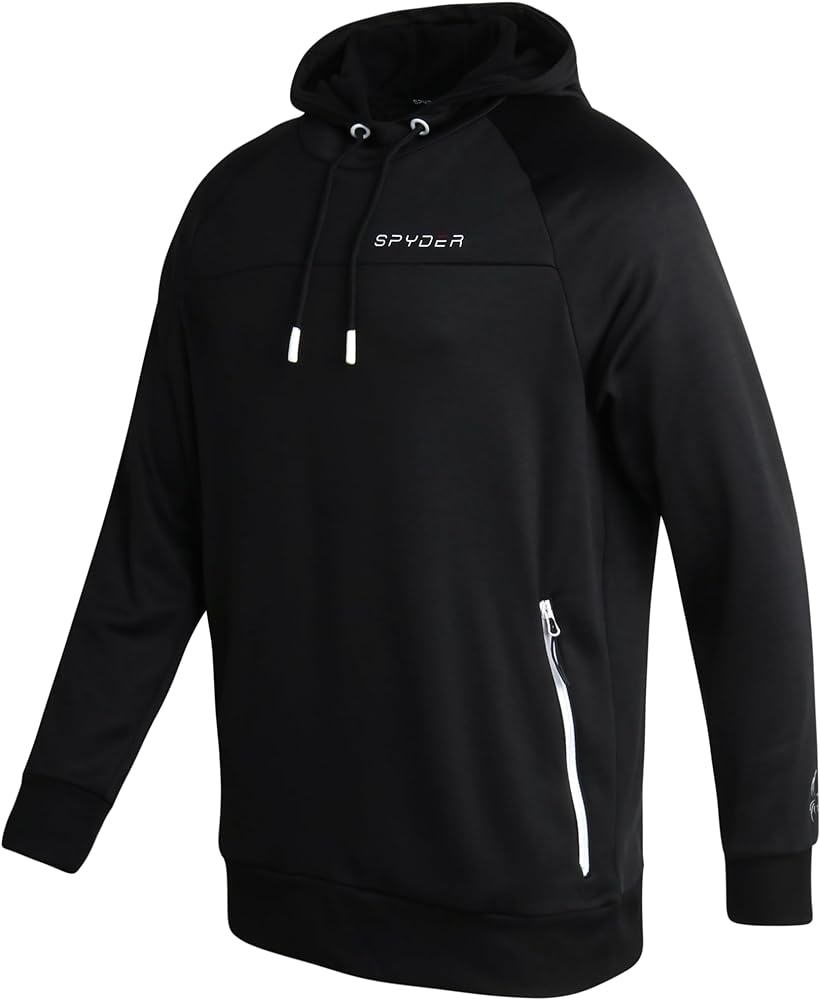 Spyder Men's Active Sweatshirt – Performance Tech Fleece Hoodie Sweatshirt - Workout Cold Weather Pullover for Men (S-XL)