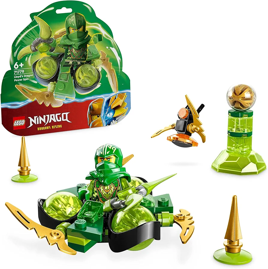 LEGO 71779 NINJAGO Lloyds Spinjitz Dragon Power Building Toy with Mini Figures Can Make Tricks, Collectible Building Kit for Boys and Girls, Gift Idea, from 6 Years