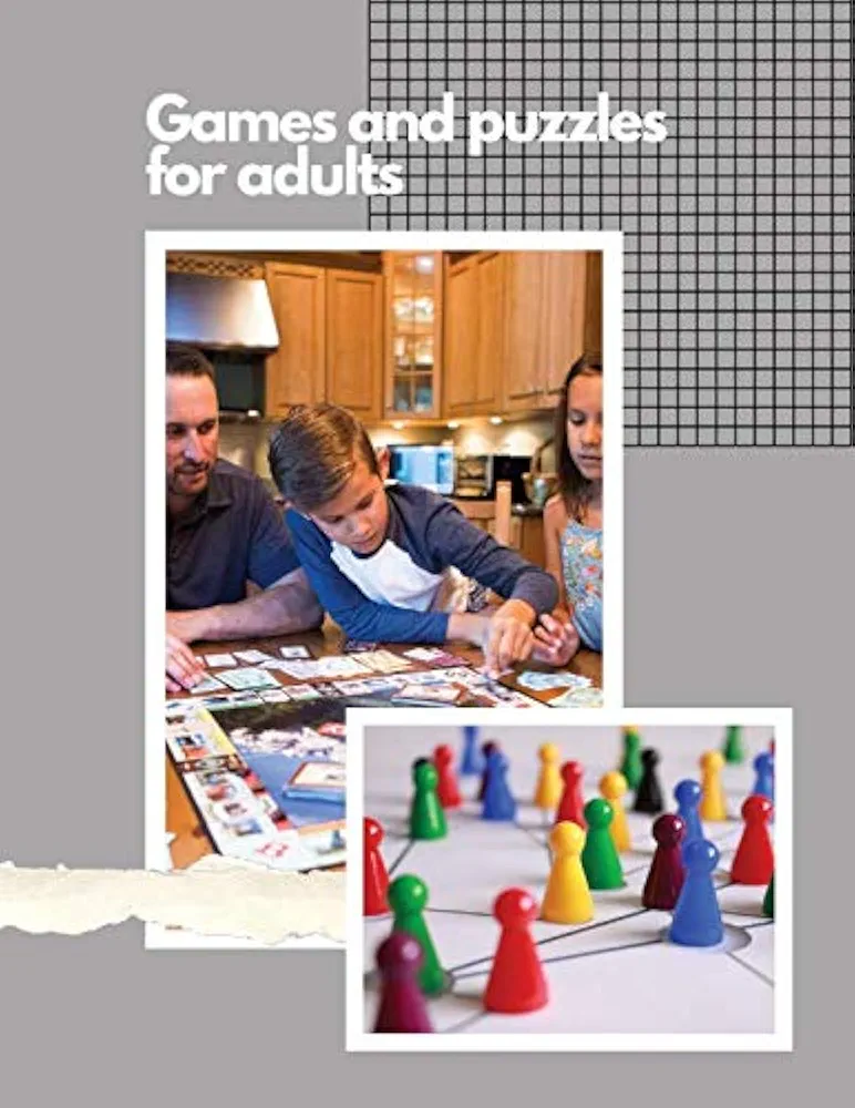 games and puzzles for adults: This book is puzzles books for kids and word search books for adults