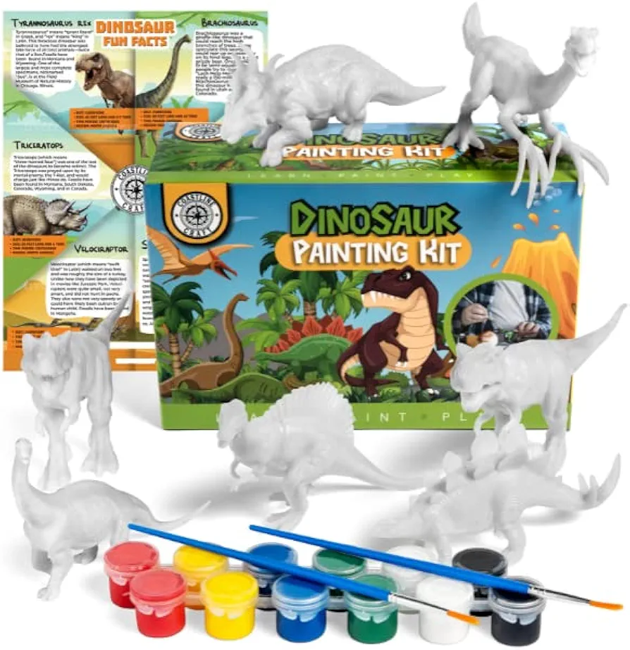 1 Dinosaur Painting Kit + 1 Unicorn Painting Kit Bundle