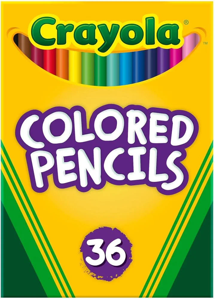 Crayola Colored Pencils (36ct), Kids Pencils Set, Art Supplies, Great for Coloring Books, Classroom Pencils, School Supplies, 3+