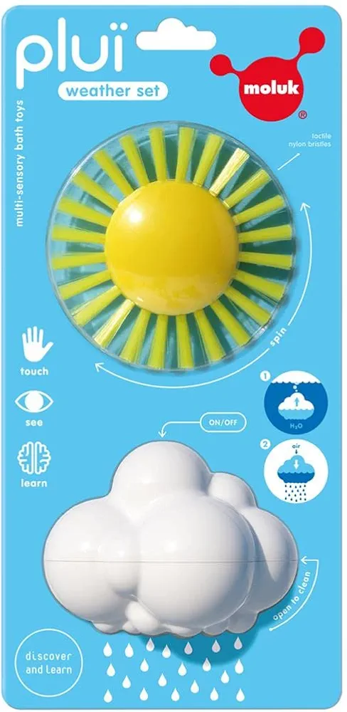 2843071 Plui Weather Set Rain Cloud and Play Brush Bath Educational Toy