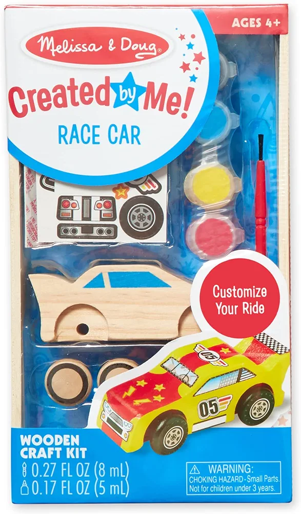 Melissa & Doug Created by Me! Race Car Wooden Craft Kit