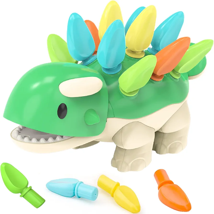 Toddler Montessori Toys Learning Activities Educational Dinosaur,Birthday Gifts for Baby Boys Girls 12 18 Month One Year Old,Baby Sensory Fine Motor Skills for Age 1 2