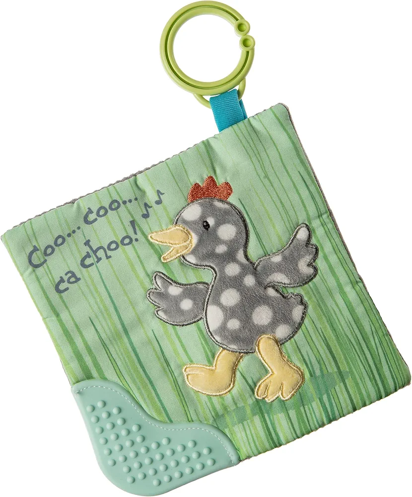 Mary Meyer Crinkle Teether Toy with Baby Paper and Squeaker, 6 x 6-Inches, Rocky Chicken