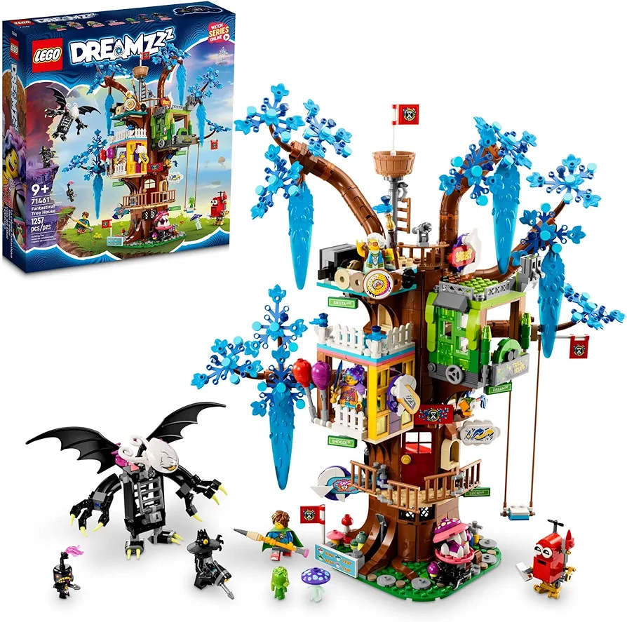 Lego DREAMZzz Fantastical Tree House 71461 Features 3 Detailed Rooms, Building Toy for Kids Ages 9+ with Big Imaginations, includes Mrs. Castillo, Izzie, Mateo and The Night Hunter Minifigures