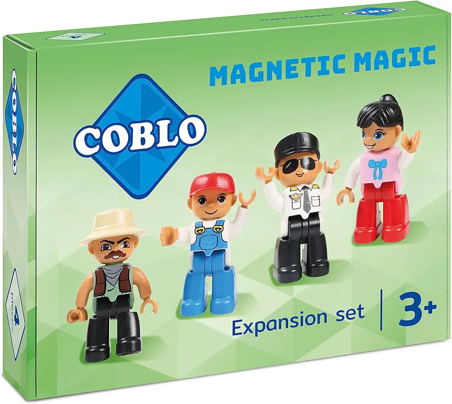 Extensions - Little Magnetic Figures for Building Blocks - Educational Toys - Creativity & Imagination - Gift Idea - 4 Pieces