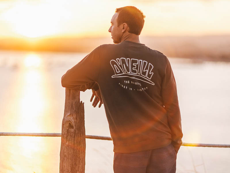 Watching the sun come up on the dock.