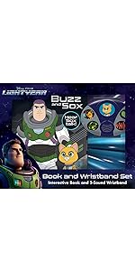 Disney Pixar Lightyear - Buzz and Sox - Interactive Book and 5-Sound Wristband