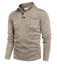 Men&amp;amp;amp;#39;s Casual Henley Pullover