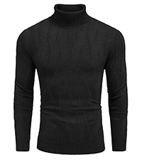 Men''s Slim Fit Turtleneck Sweater