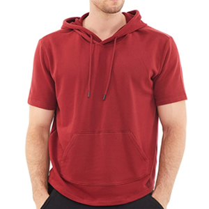 short sleeve hoodie for men