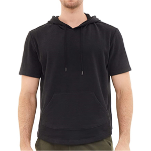 short sleeve hoodie for men