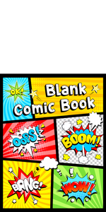 Blank Comic Book: Draw Your Own Comics, Comic Panels for Drawing, Templates for Comics. 