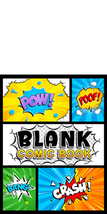 Blank Comic Book: Notebook with Blank Comic Templates To Create Your Own Comics, Variety Templates