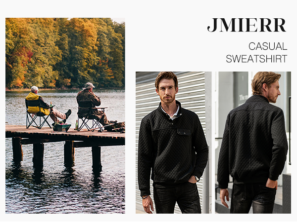 JMIERR Men''s Quilted Sweatshirt