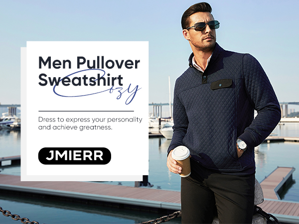 JMIERR Men''s Quilted Sweatshirt