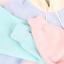 pastel color block hoodie