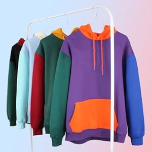 color block hoodies