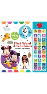 Disney Baby - First Word Adventures: 30-Button Sound Book Great for First Words