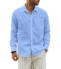 Mens cotton linen shirt