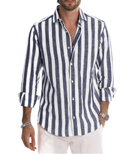 Mens Linen Button-Down Shirts