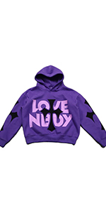 y2k hoodie purple men