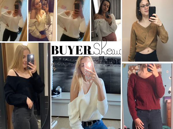 backless off shoulder sweater