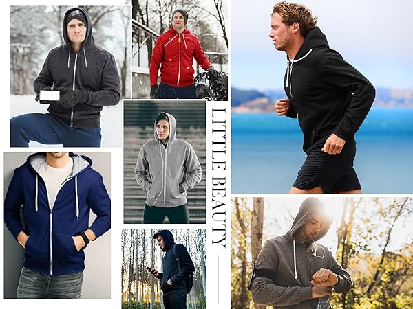 zip up hoodie men