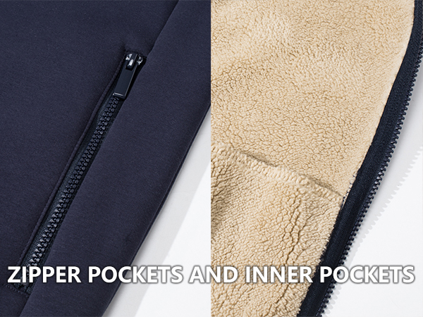 Zip Pocket& Inner Pocket