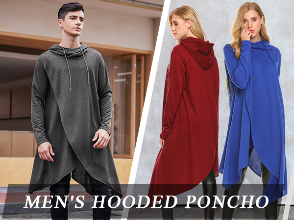 The long sleeve Hooded Poncho