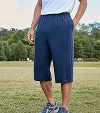 KingSize Men''s Big & Tall Lightweight Extra Long Jersey Shorts