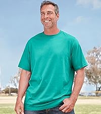 KingSize Men''s Big & Tall Shrink-Less Lightweight Crewneck T-Shirt