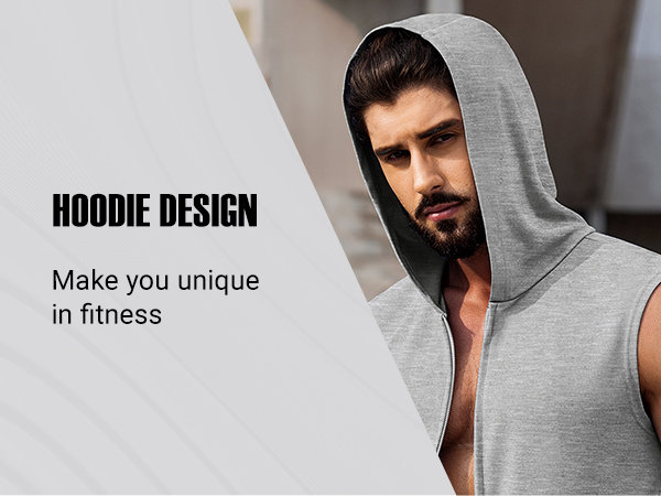 mens sleeveless hooded t shirts