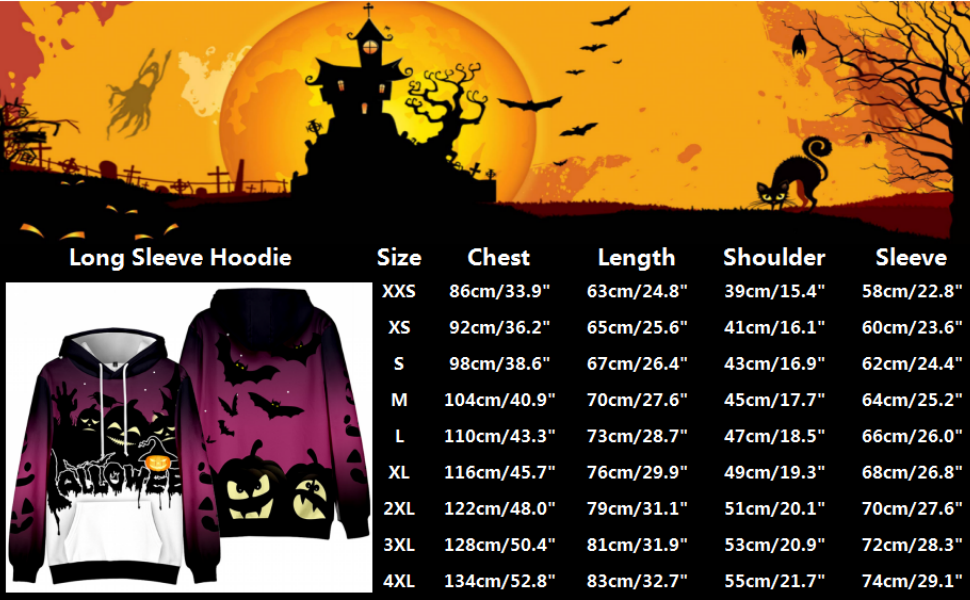 happy halloween day hoodie with pocket