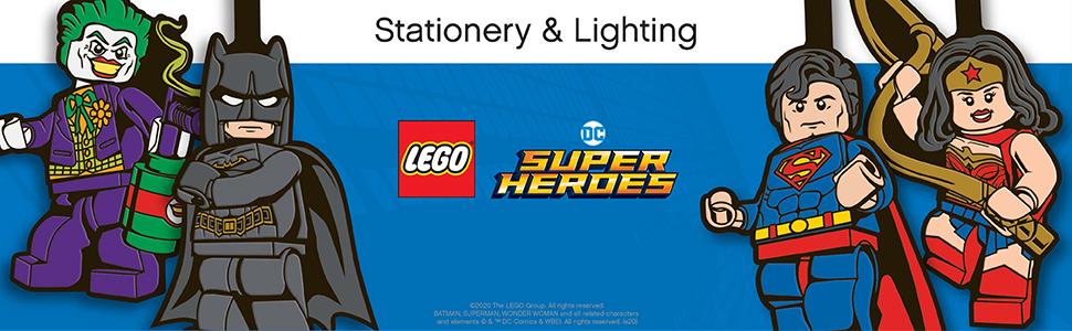 LEGO DC Super Heroes Stationery &amp; Lighting