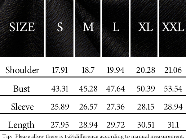 Wielsscca Mens Hoodies Size Chart