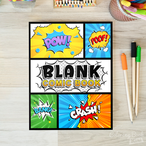 Blank Comic Book: Notebook with Blank Comic Templates To Create Your Own Comics, Variety Templates 