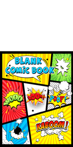 Blank Comic Book: Blank Comic Book: Draw Your own Comics And Create The Best Stories. Comic Panels 