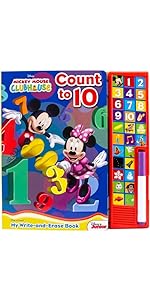 Mickey Mouse Clubhouse - Count to 10 My Write-and-Erase Board Sound Book